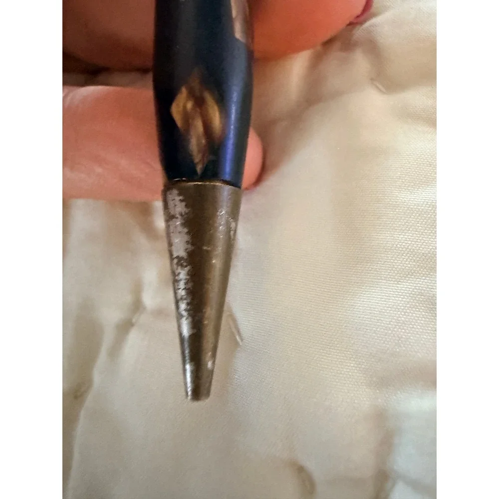 Vintage Wearever Mechanical Pencil Two Tone Celluloid Amber Marbled Pattern